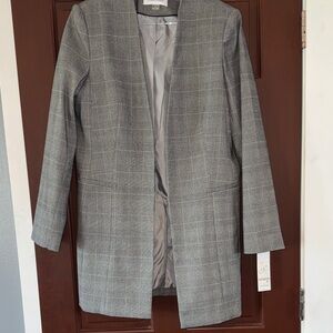 Calvin Klein Gray Checkered Jacket! NWT